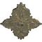 Ekena Millwork Melchor Diamond Medallion (Canopies up to 4"), 67 1/4"W x 43 3/8"H x 4"ID x 2"P, Witch Hazel Crackle CM70X43MLWHC - alternate 3